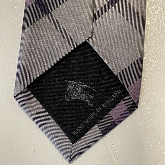 Burberry Manston Check Silk Tie - Picture 3 of 6